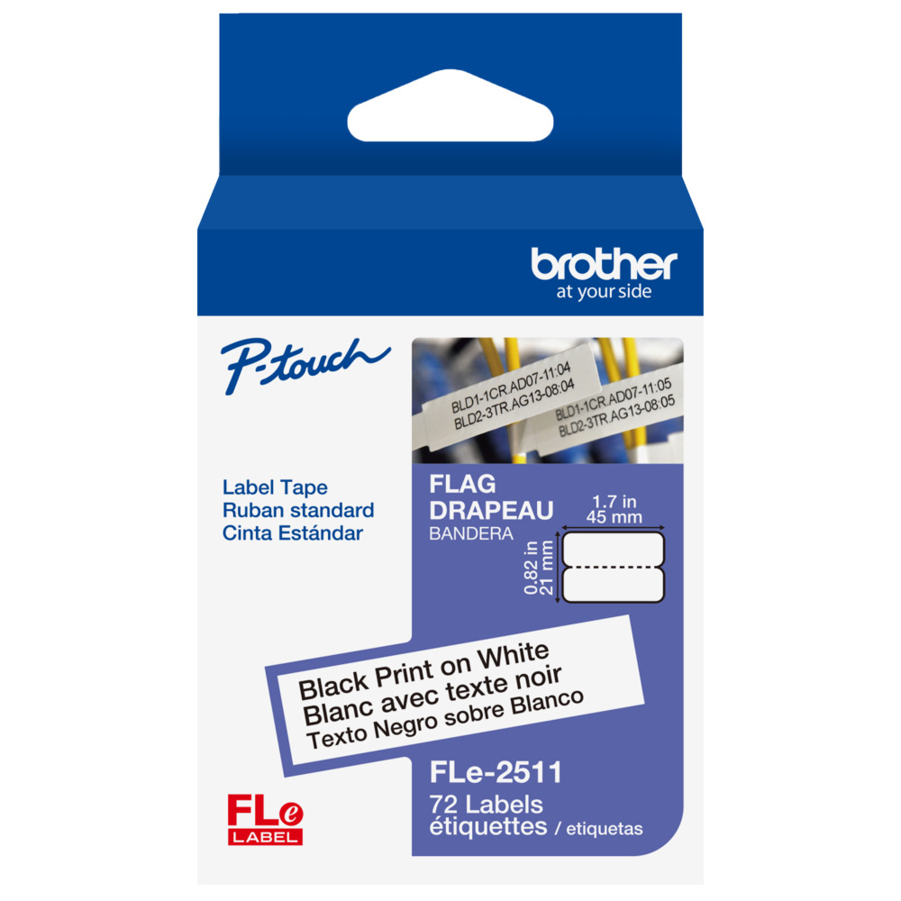 TZe-S135 - 12mm White on Clear Laminated Label Tape