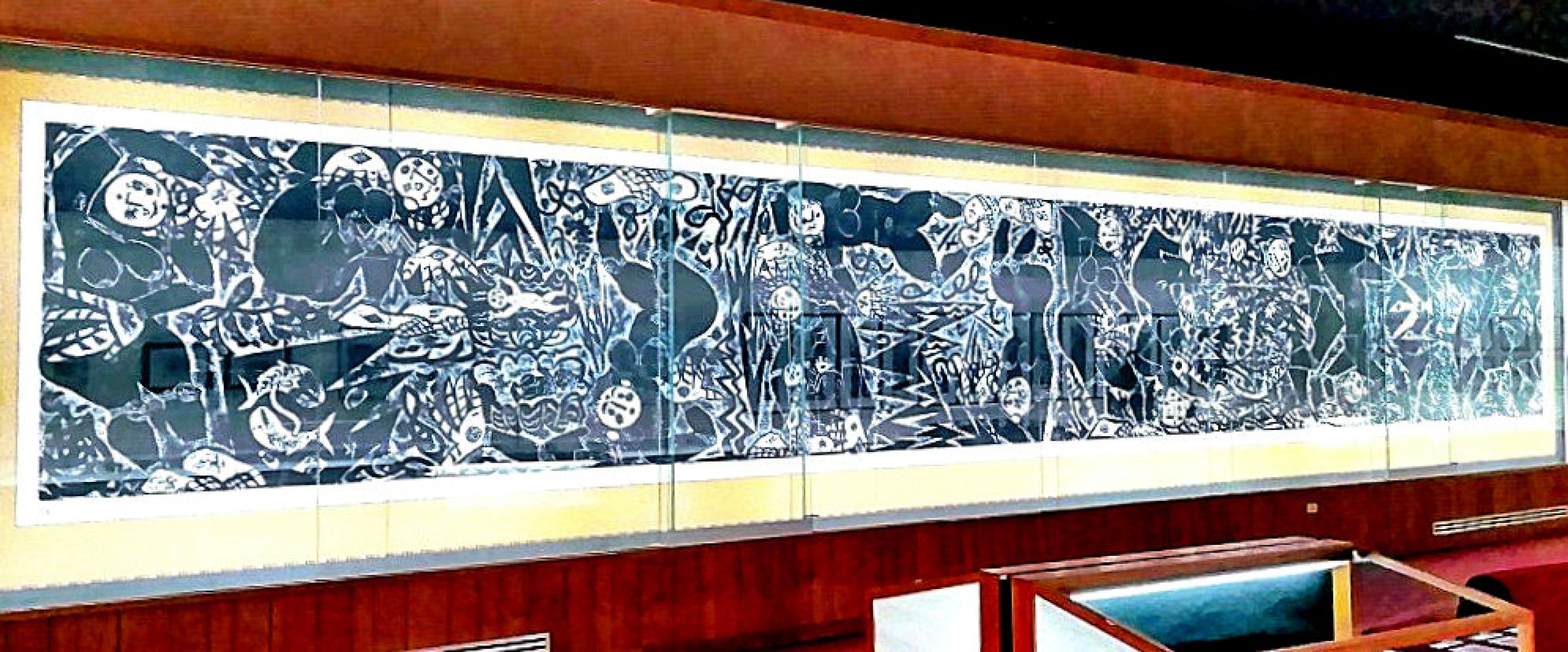 棟方志功版画「大世界の柵（さく）『坤（こん）』―人類より神々へ