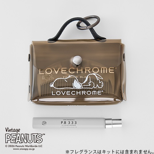 LOVECHROME】＜PEANUTS＞（R）PGツキ プレミアムブラック バッグ