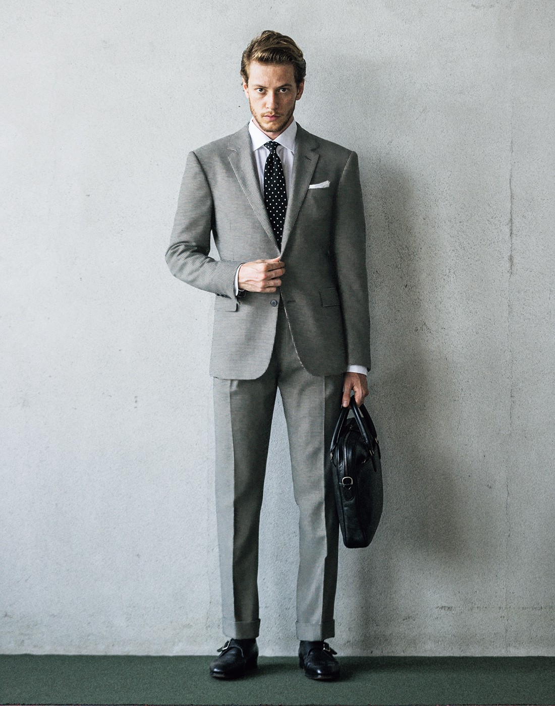 ラルフ ローレン パープルレーベルのクラシックなハウンドトゥース柄