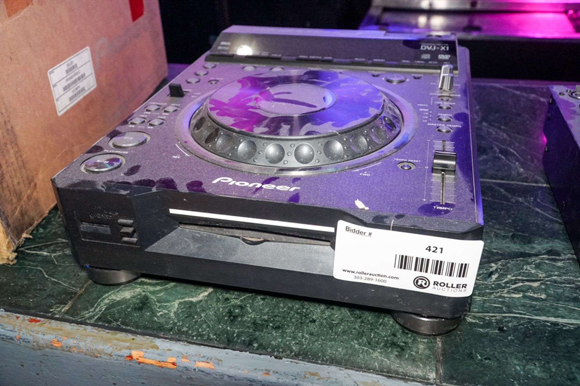Pioneer DVJ-X1 Pro DVD DJ Video Player Turntable - Roller Auctions