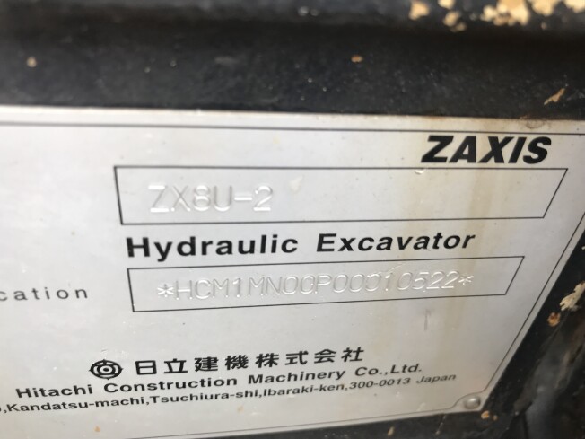 HITACHI ZX8U-2 (Mini excavators) at Saitama, Japan | Buy used