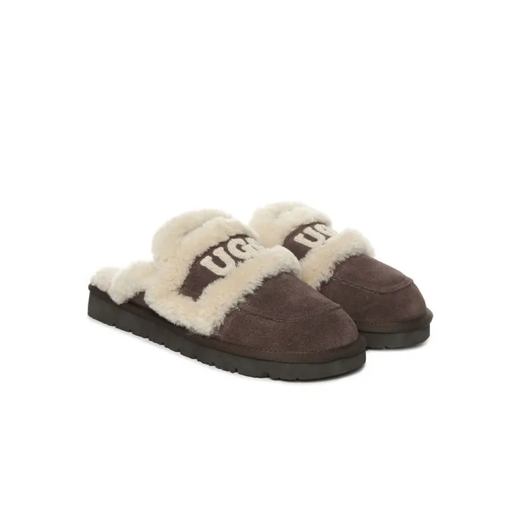 オーストラリアンズークバイオレットシアリングUGGスリッパ