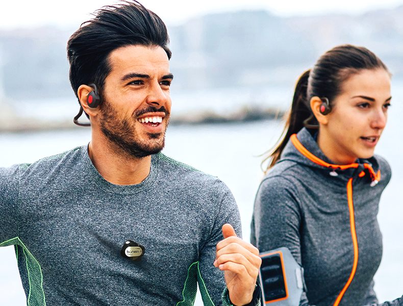 折りたたみ可能で軽量！クリアサウンド『骨伝導ワイヤレスヘッドホン