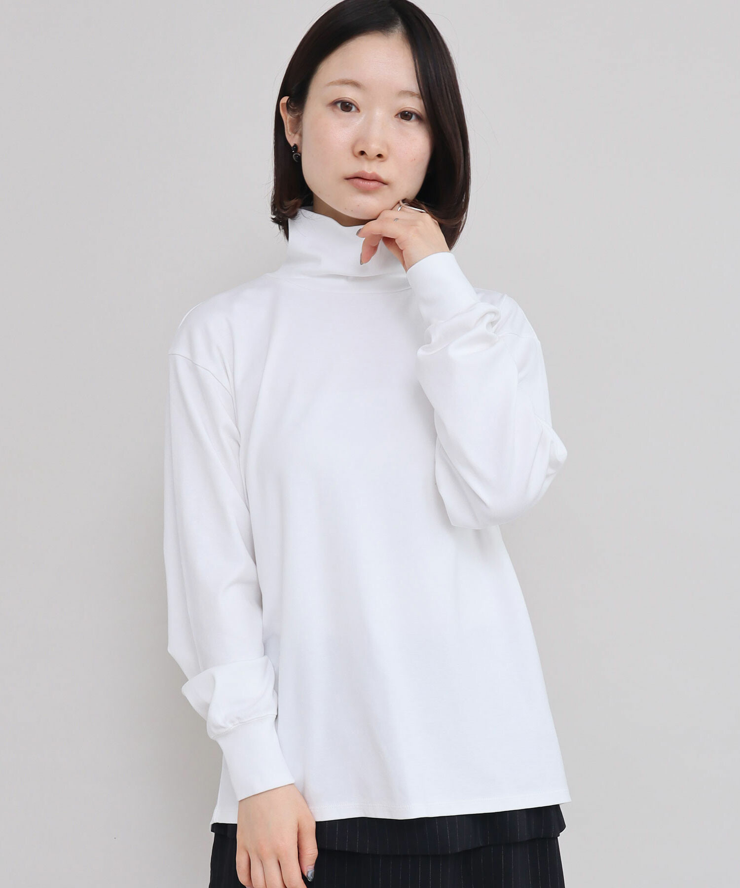 AMBIDEX Store 〇ベアフライス 長袖タートルプルオーバー(F クロ): iki