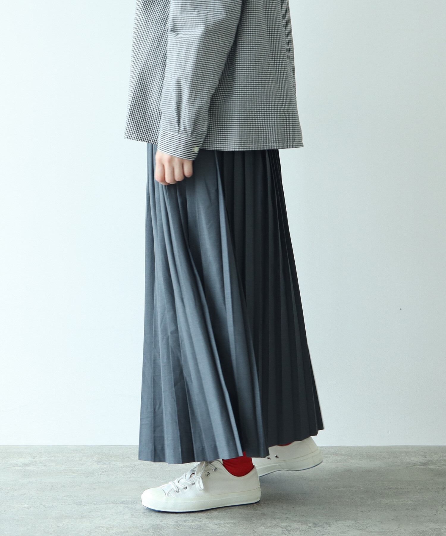 AMBIDEX Store △T/R ロングプリーツスカート(F モカ): bulle de savon