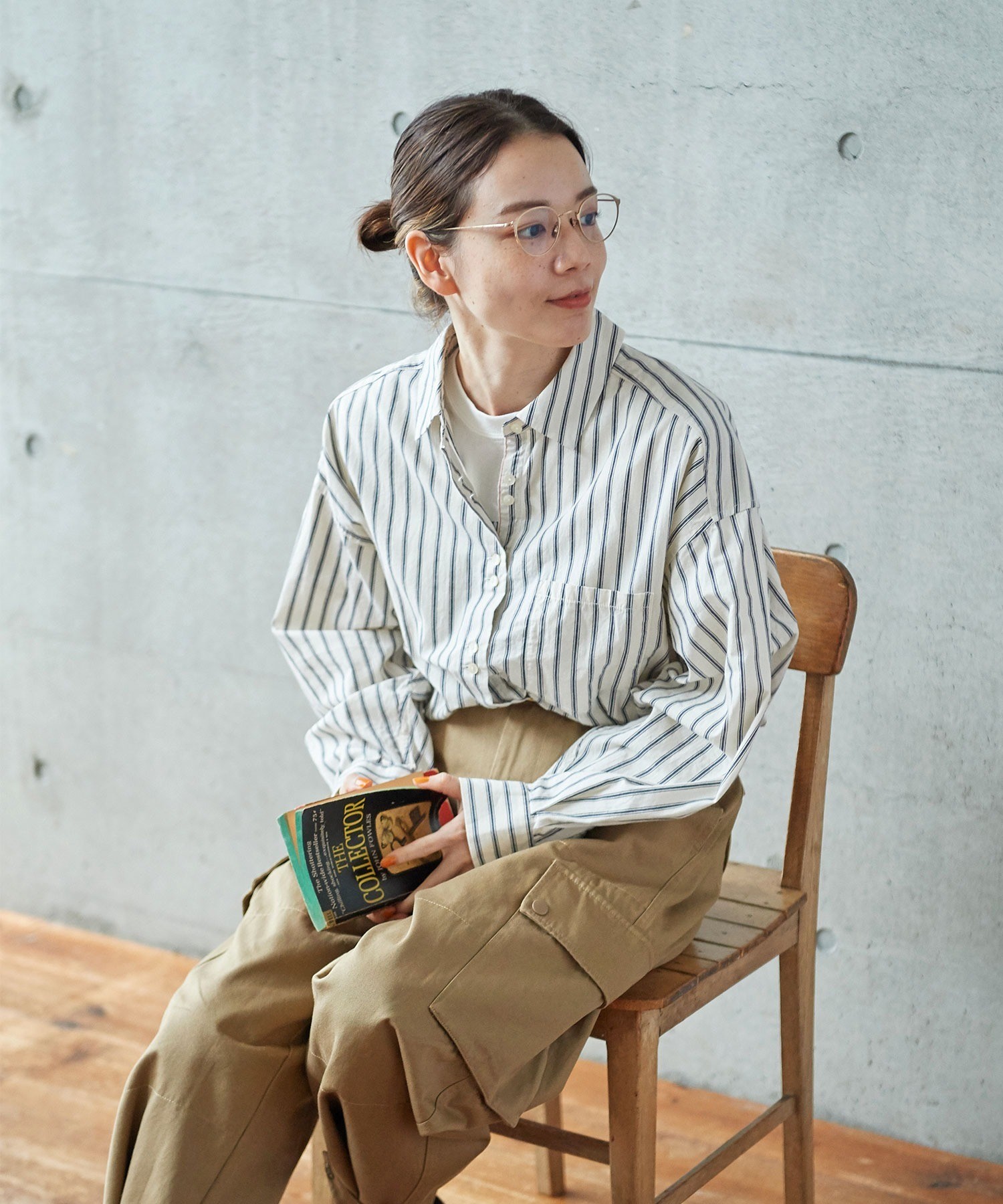 AMBIDEX Store △VINTAGE16 無地/ギンガム/ストライプ BIGスリーブ