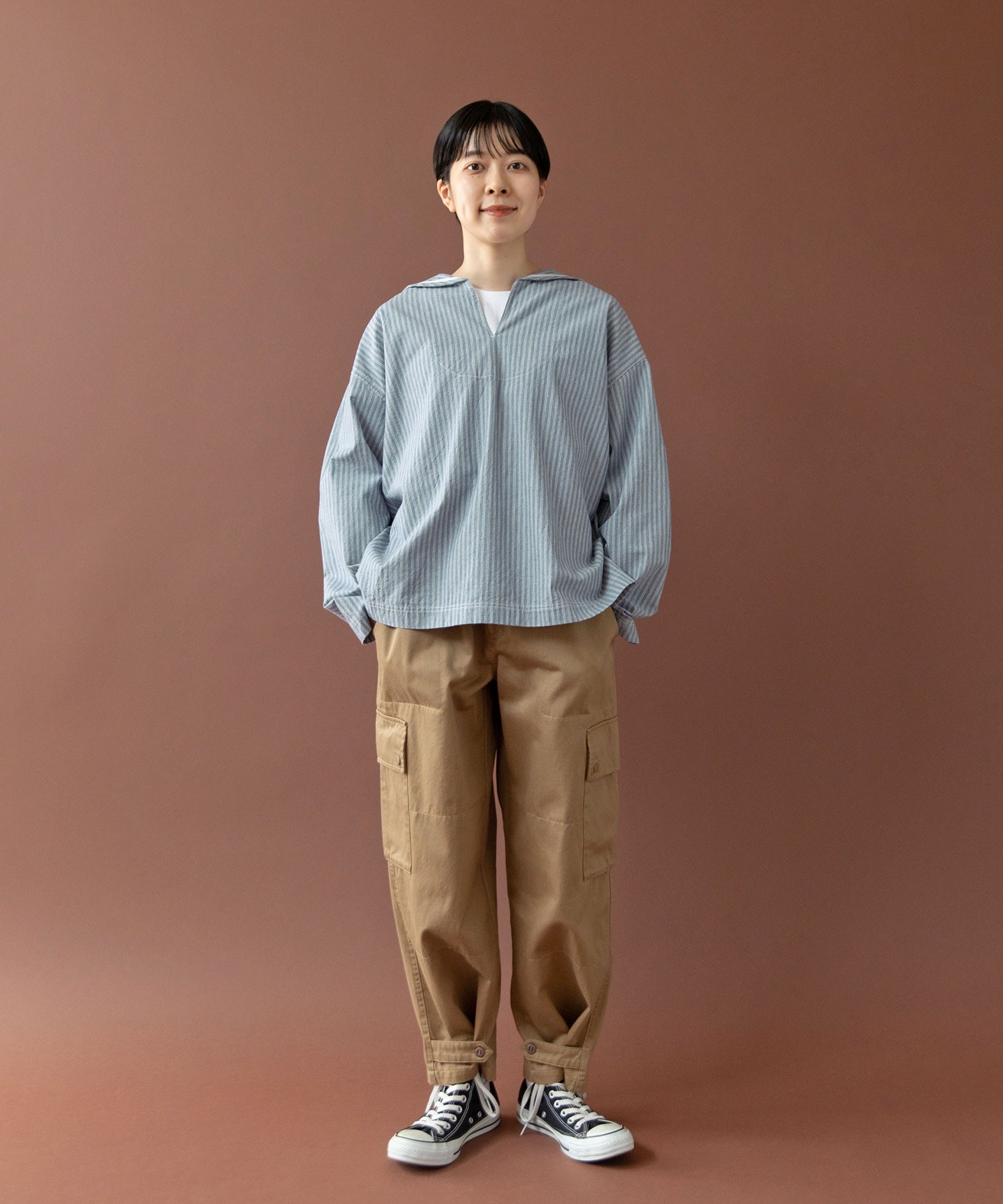 AMBIDEX Store ○○セルヴィッチシャンブレー/ストライプ セーラー