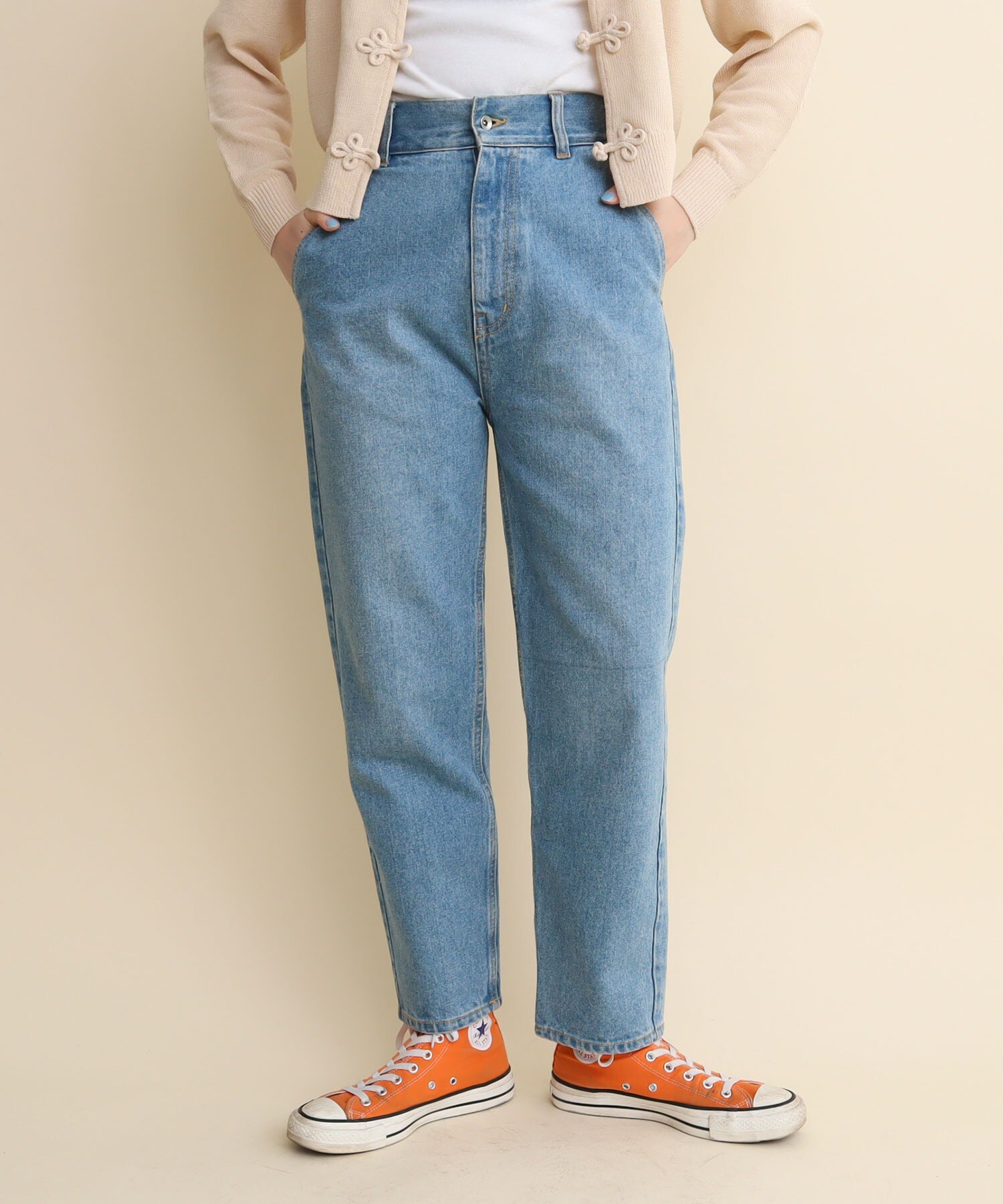 AMBIDEX Store 12.5oz デニム テーパードパンツ(S コン): l'atelier du