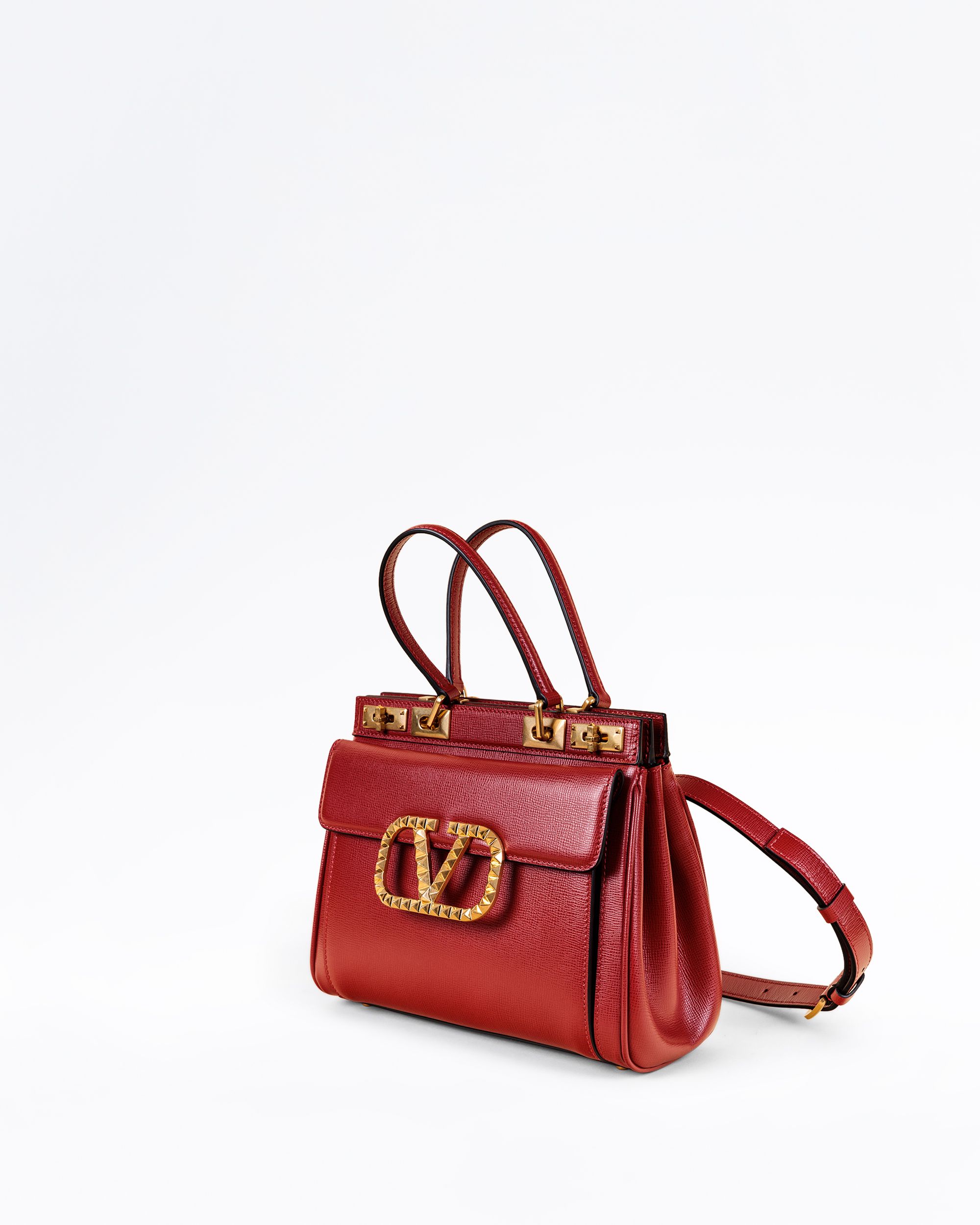 Valentino Medium Rockstud Alcove Handbag | Vivrelle