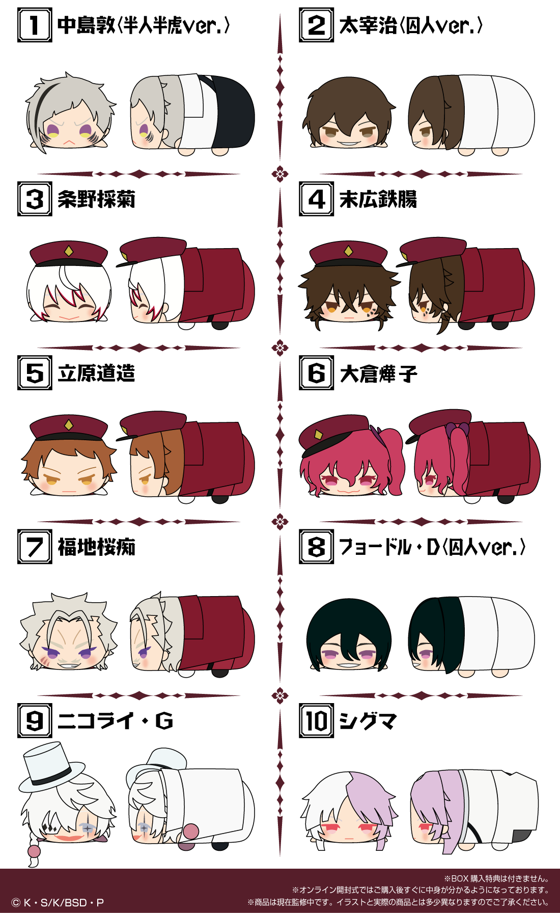 もちもちマスコット 文豪ストレイドッグス vol.4 単品販売 | もちもち