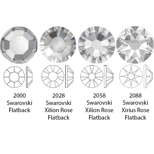 Swarovski 2088 XIRIUS Rose Flat Back Siam SS30 | Dreamtime Creations