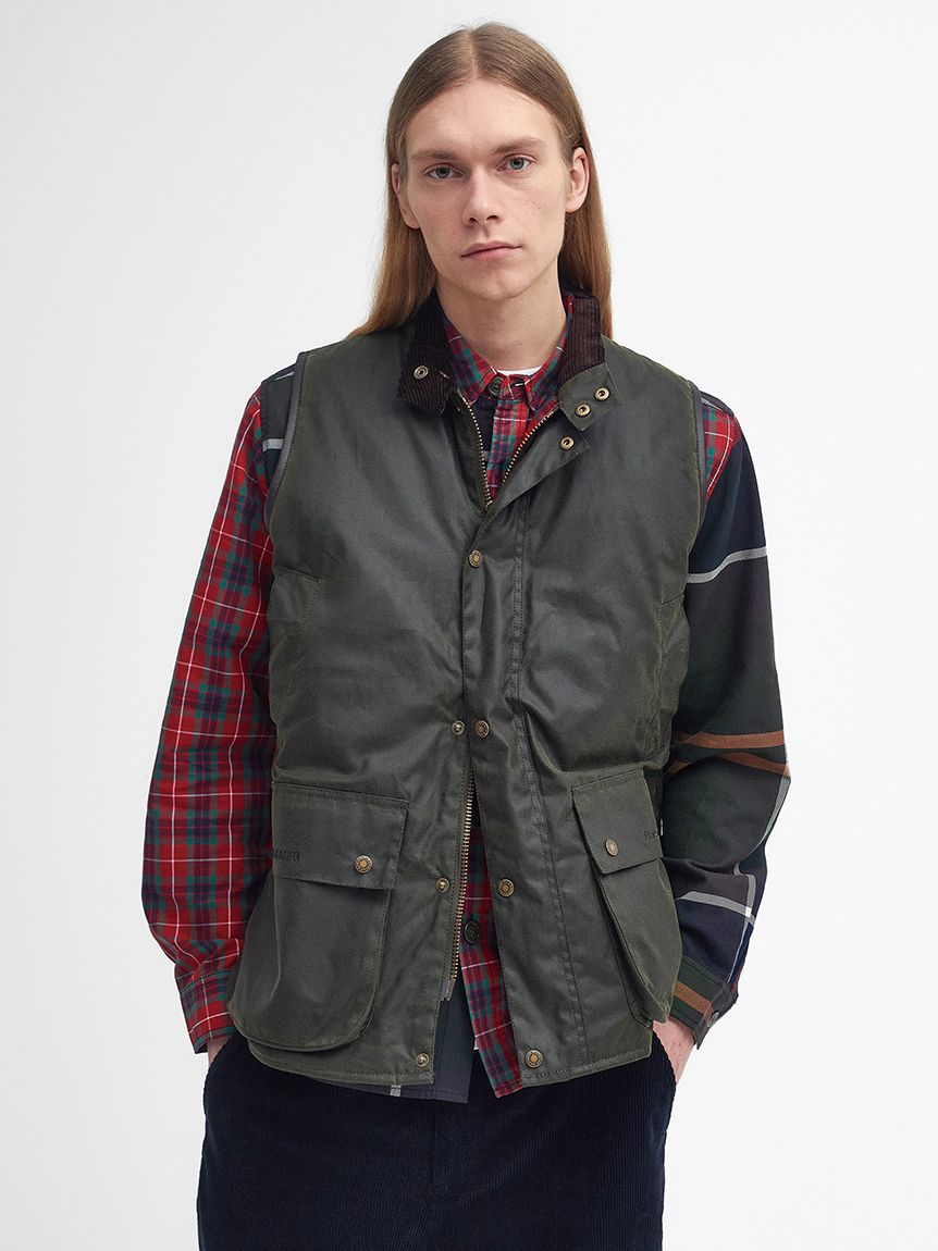 Barbour × BARACUTA》ワックスコットン ベスト｜ベスト｜ベスト
