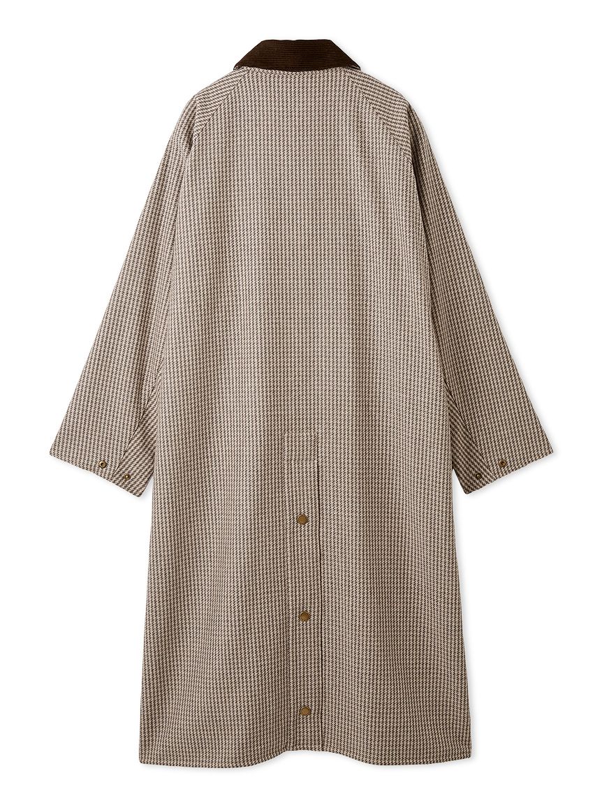 SNOWDON / スノードン】ウール チェック ロング コート 