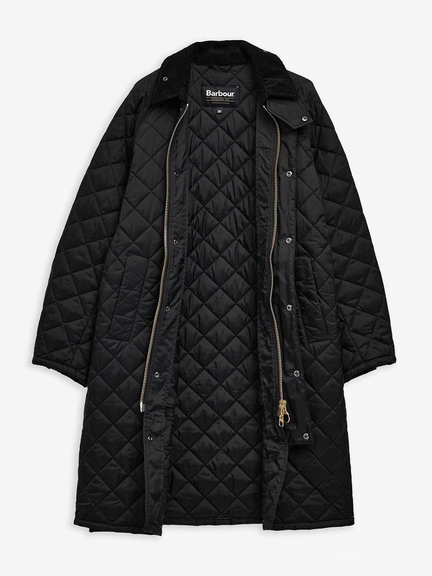 EXMOOR / エクスモア】キルティング ミドル レングス コート（ユニ