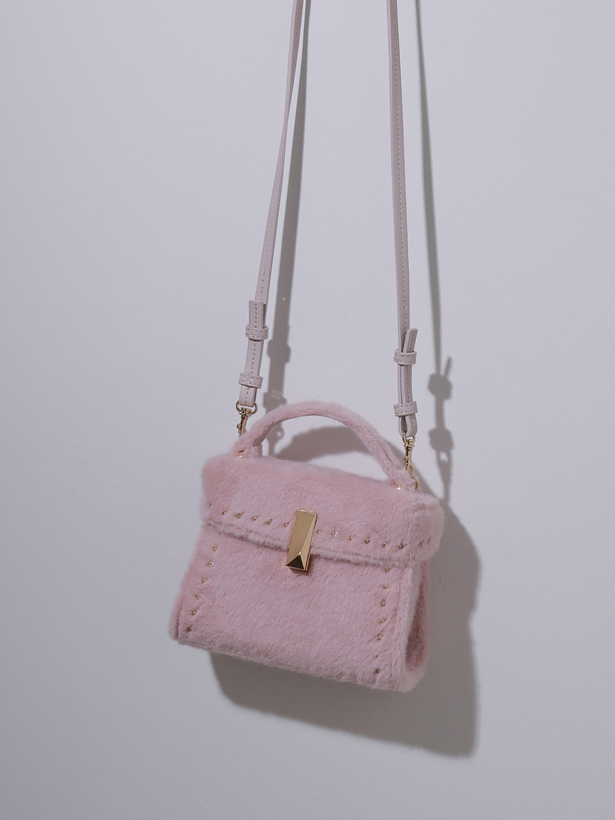 リュタン】ビジュースタッズファーポシェット(ポシェット)｜BAGS