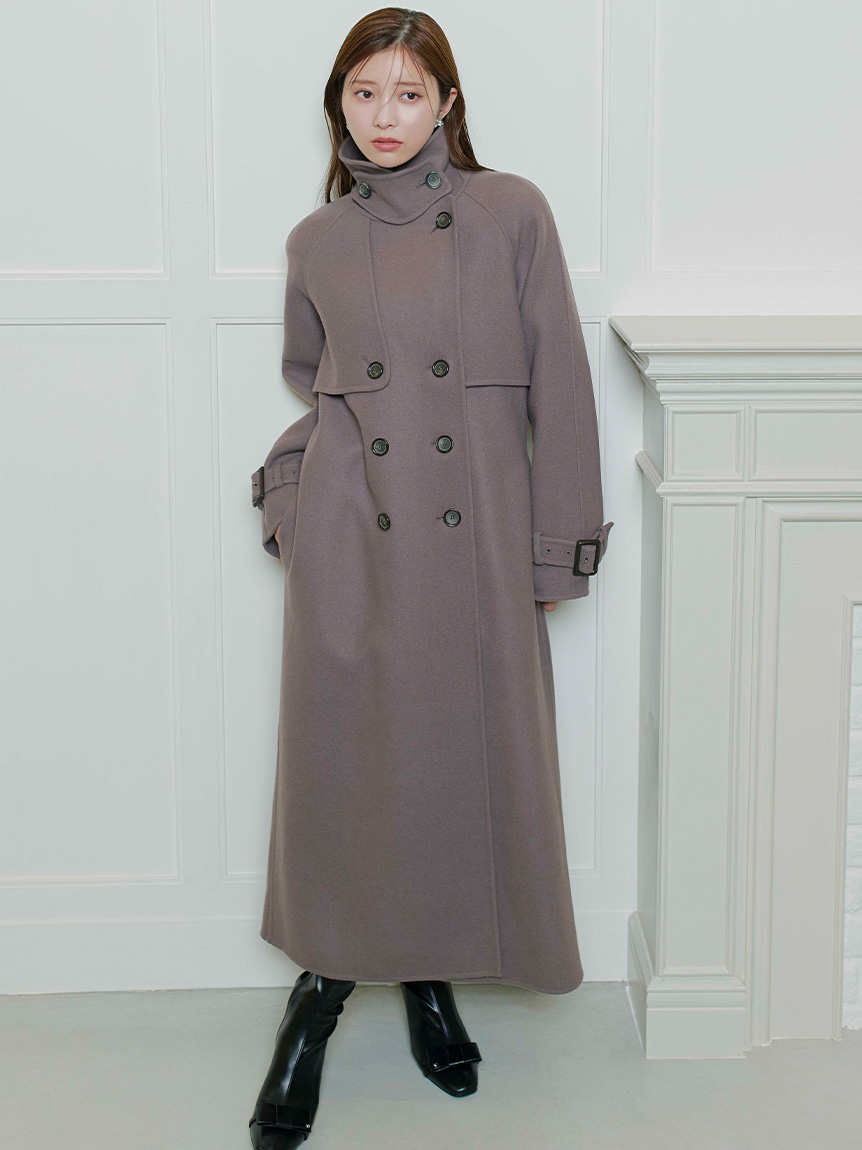ウール混ロングトレンチコート(コート)｜OUTER（アウター）｜CELFORD
