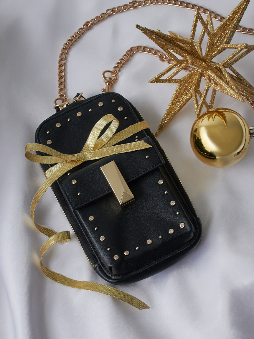 リュタン】ビジュースタッズマルチショルダー(ポシェット)｜BAGS