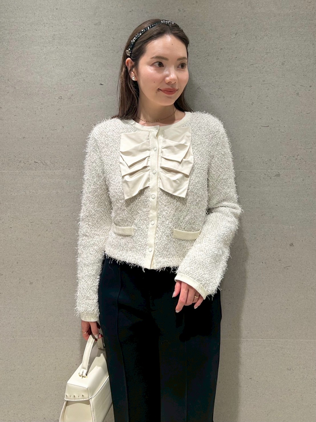 ダブルリボンニットジャケット(ジャケット・ブルゾン)｜OUTER