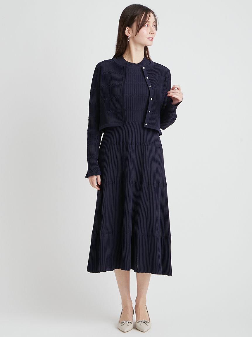 洗える】ディフォメーションワンピース(ニットワンピース)｜DRESS