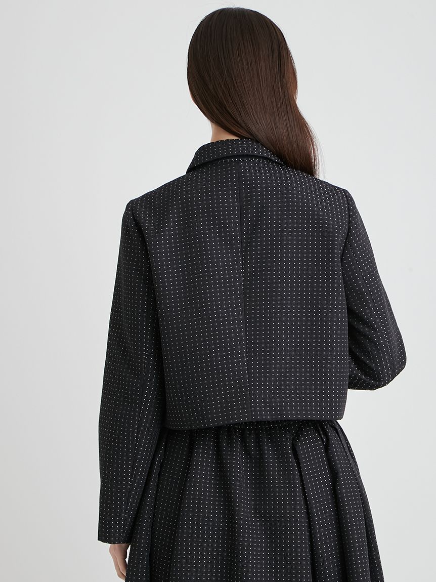 洗える】【セットアップ対応】バリエーションリボンショートジャケット