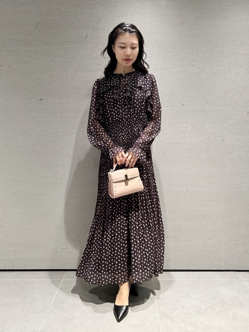 HANAE MORI×CELFORDコラボ】ハートモチーフプリントワンピース