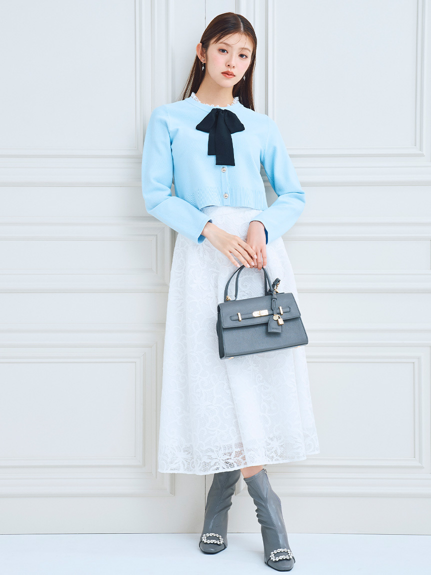 ビジューツイストバックルハンドバッグ(ハンドバッグ)｜BAGS（バッグ