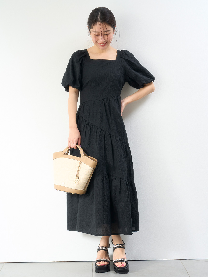 ビジュー付きボリュームサンダル(サンダル・ミュール)｜SHOES