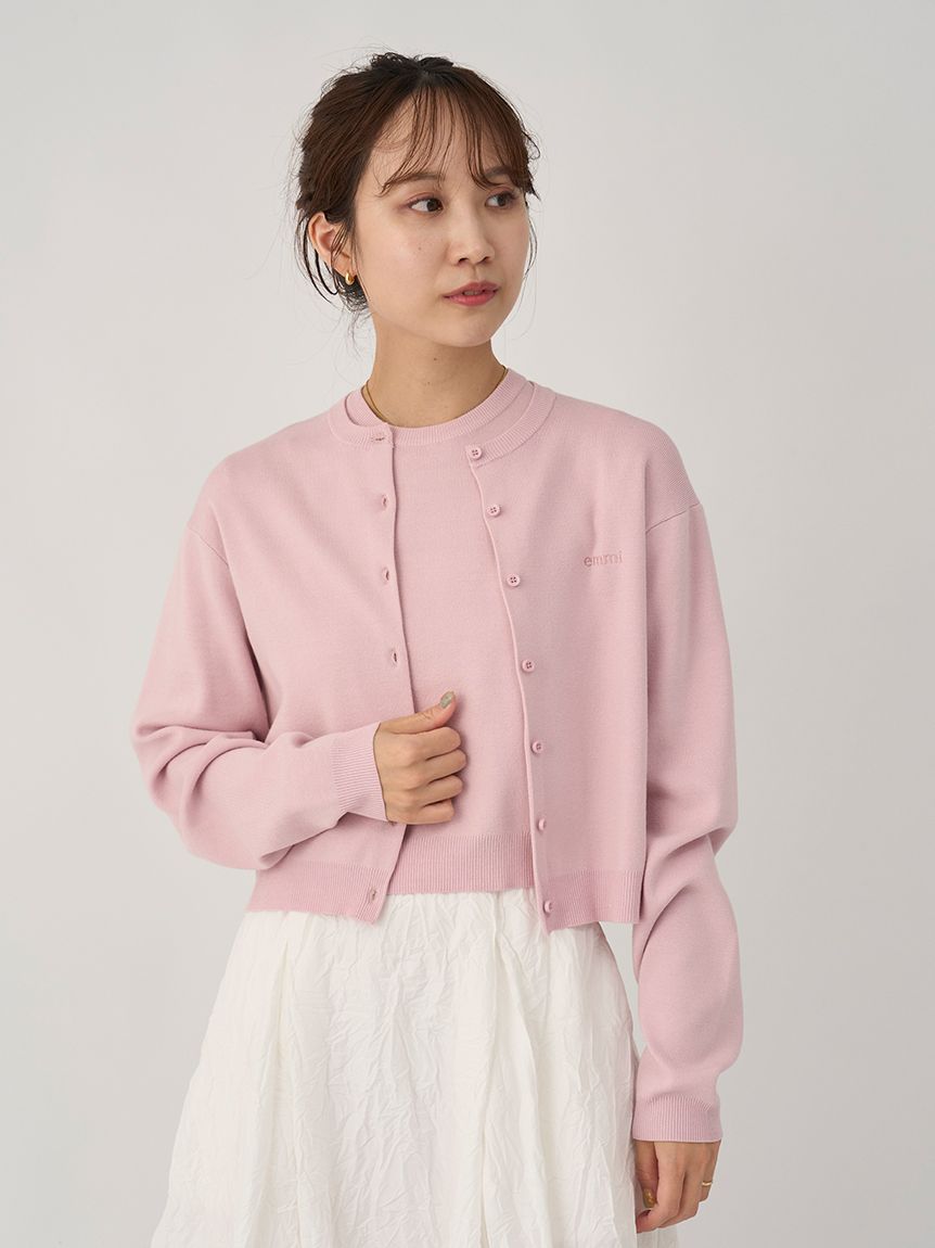 emmiロゴアンサンブルニットトップス(ニット)｜トップス｜emmi（エミ