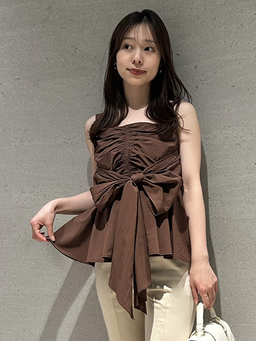 2wayリボントップス(カットソー)｜トップス｜FRAY I.D（フレイ