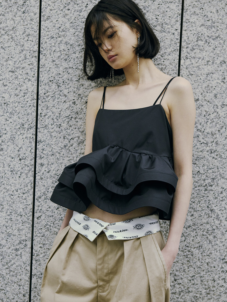 ラッフルヘムデザインキャミソール(ブラウス)｜トップス｜FRAY I.D
