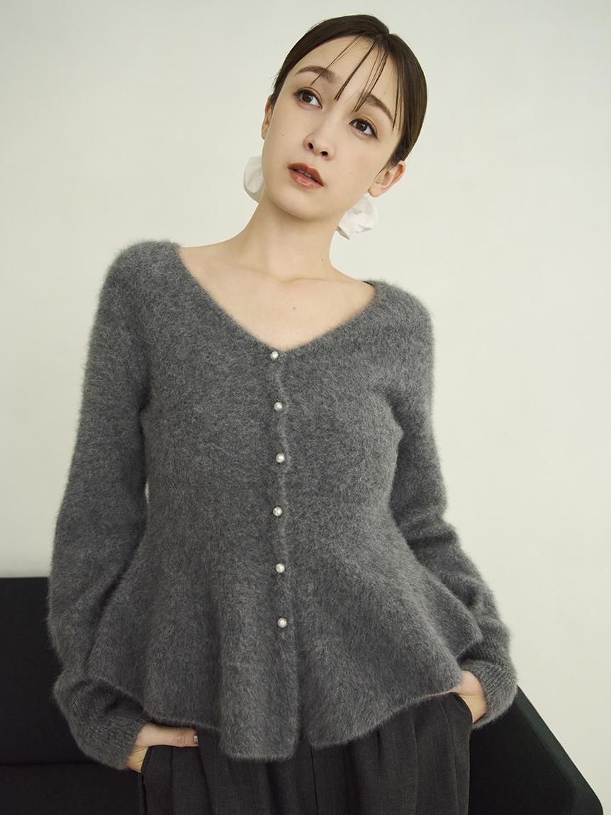 フォックスカシミアペプラムカーディガン(ニット)｜トップス｜FRAY I.D