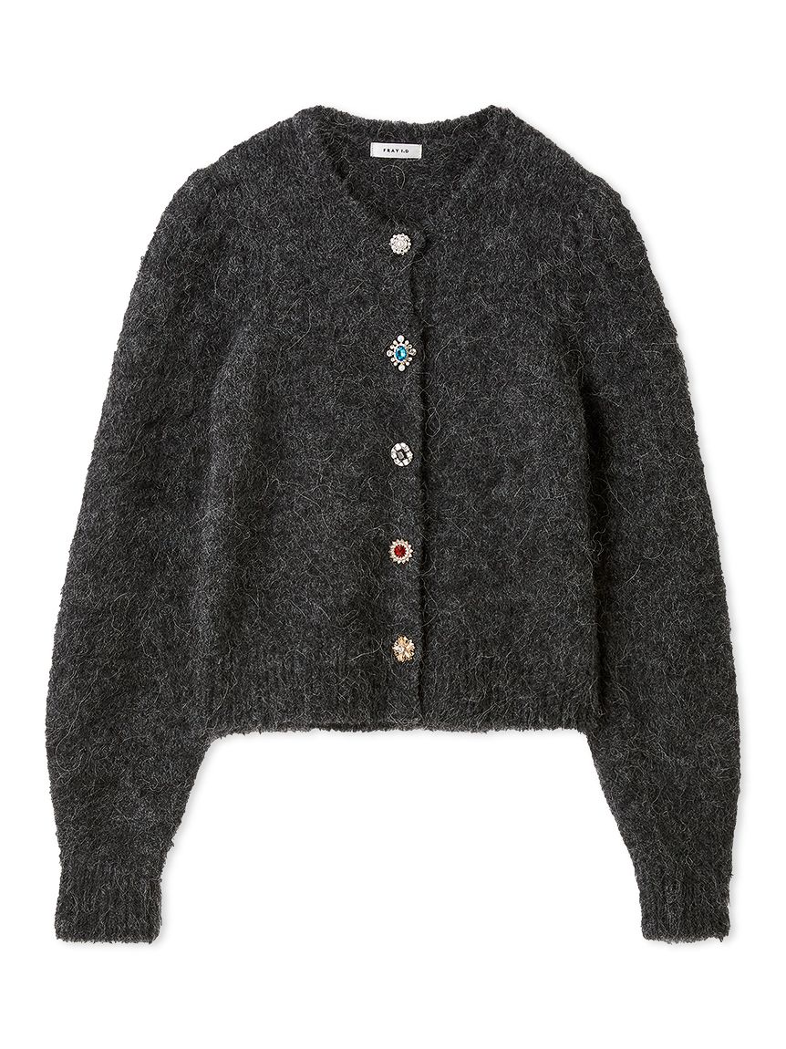 アルパカシャギービジューカーディガン(カーディガン)｜トップス｜FRAY