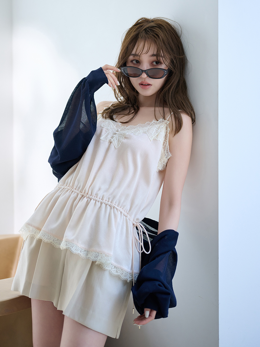 レーストリムキャミソール(ブラウス)｜トップス｜FRAY I.D（フレイ