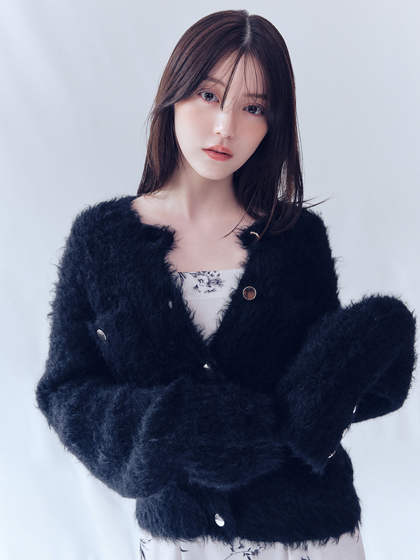 モヘアシャギーニットカーディガン(カーディガン)｜トップス｜FRAY I.D