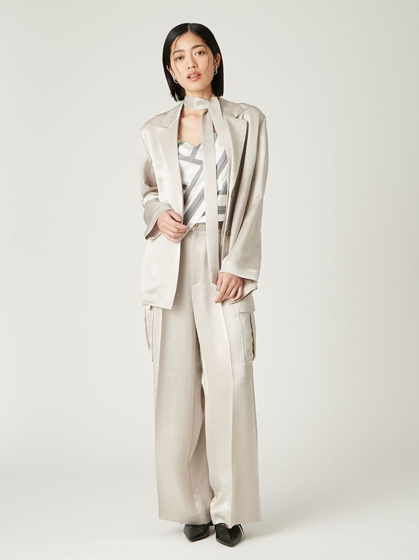 スカーフプリントキャミソール／ウォッシャブル(キャミソール