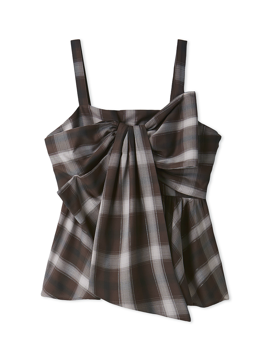 オンブレラメチェックリボンキャミ(ブラウス)｜トップス｜FRAY I.D