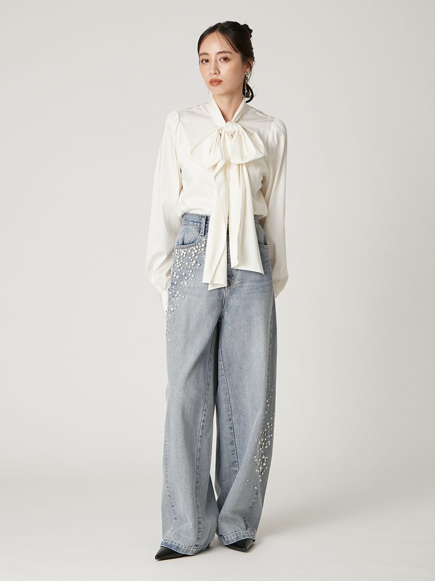 ビッグボウタイブラウス(ブラウス)｜トップス｜FRAY I.D（フレイ