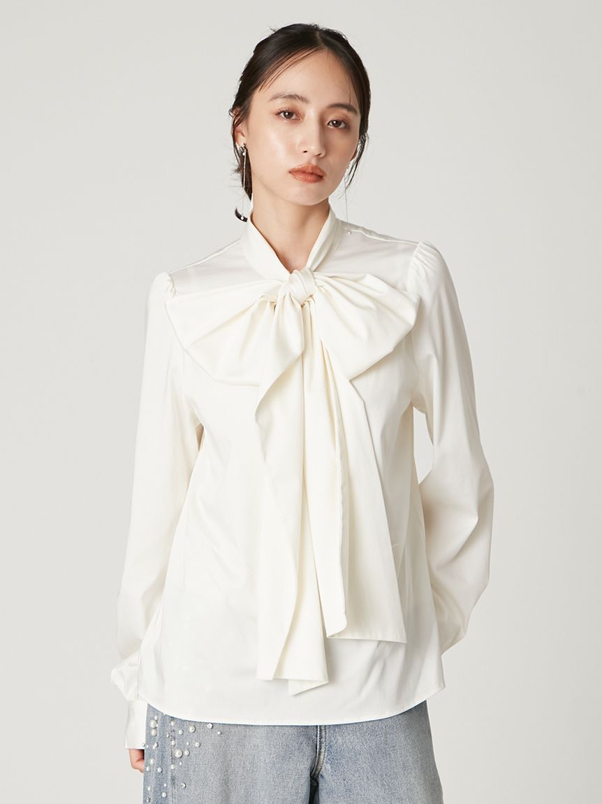 ビッグボウタイブラウス(ブラウス)｜トップス｜FRAY I.D（フレイ
