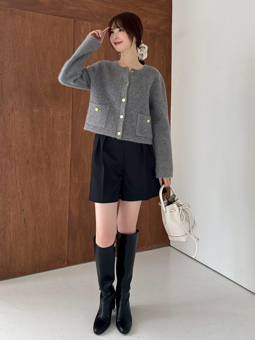 WEB限定カラー】フォックスウールニットジャケット(ニット)｜トップス