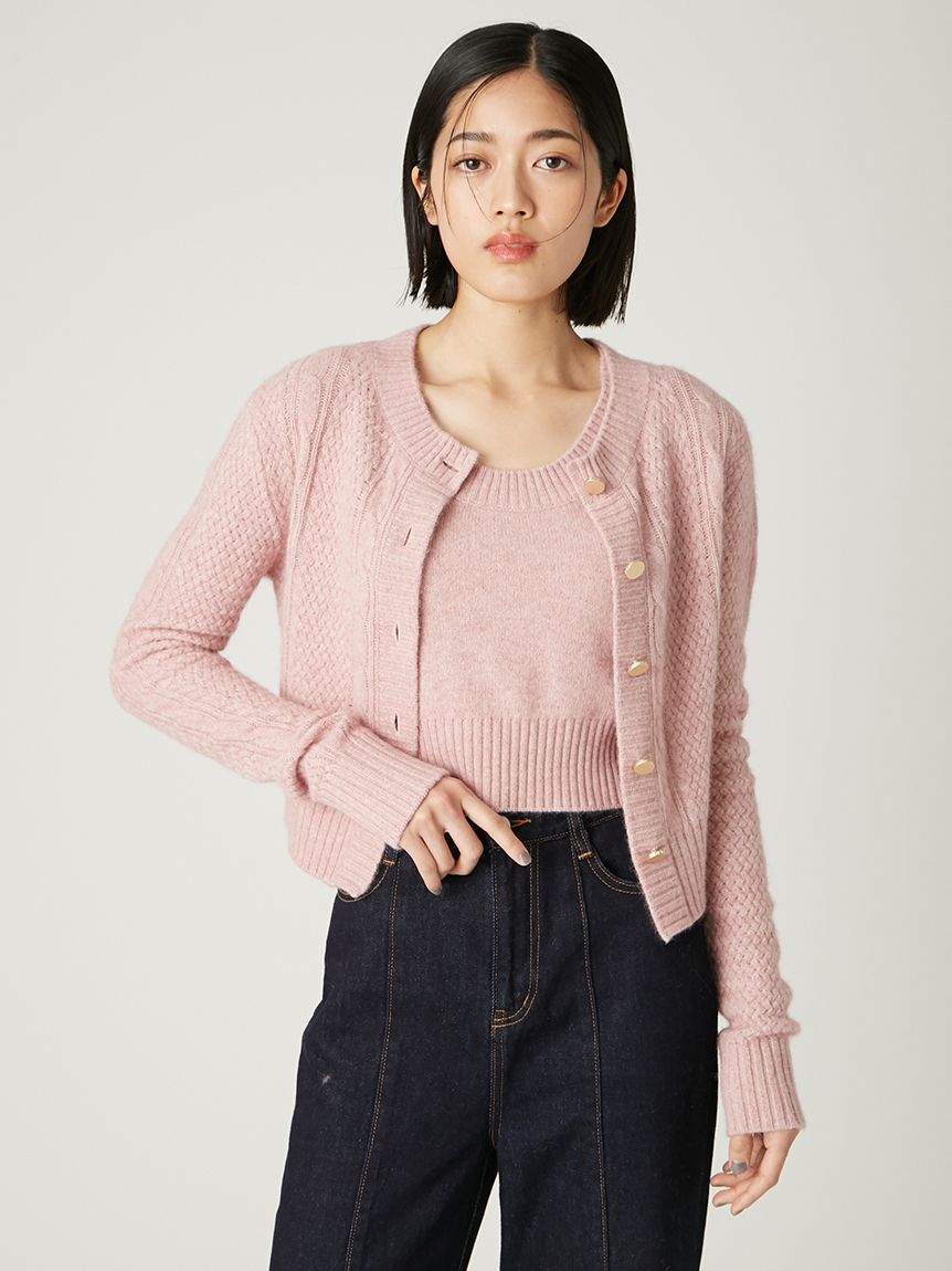 ラクーンケーブルニットアンサンブル(アンサンブル)｜トップス｜FRAY