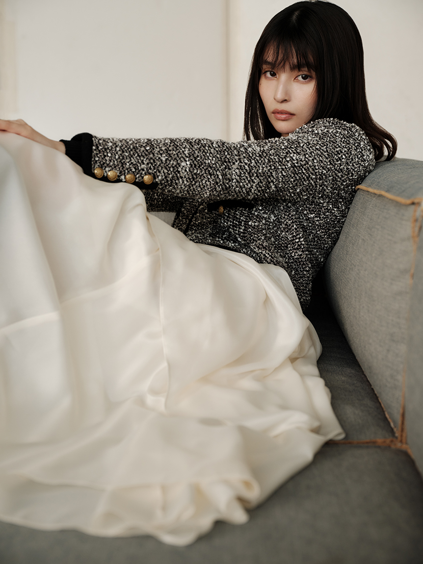 ミックスツイードニットカーディガン(カーディガン)｜トップス｜FRAY