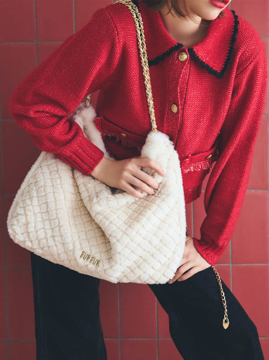 WEB限定カラー】マテリアル巾着バッグ(バッグ)｜FURFUR（ファーファー