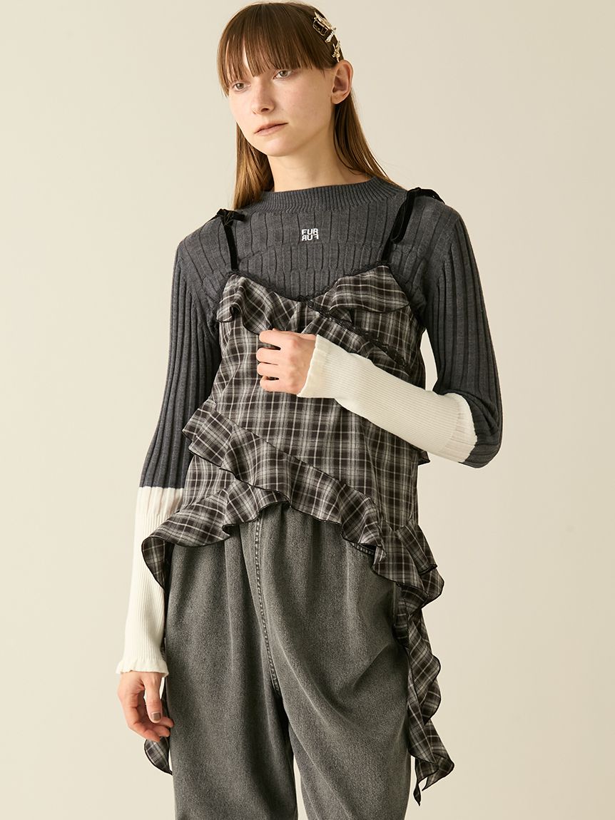 フリルキャミトップス(シャツ／ブラウス)｜トップス｜FURFUR（ファー