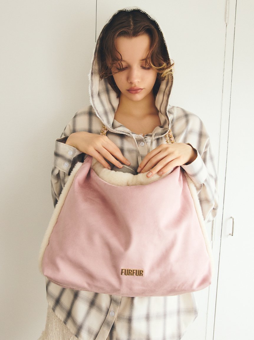 WEB限定カラー】マテリアル巾着バッグ(バッグ)｜FURFUR（ファーファー