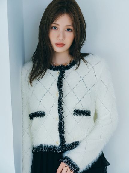 限定カラー】フェザーツイードカーディガン(ニット)｜トップス｜FURFUR