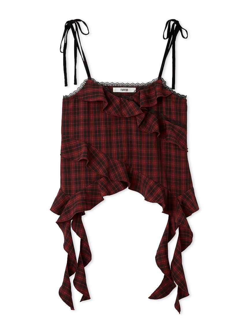 匿名配送】FUR FURフリルキャミトップス RWFT254081 フリルキャミ