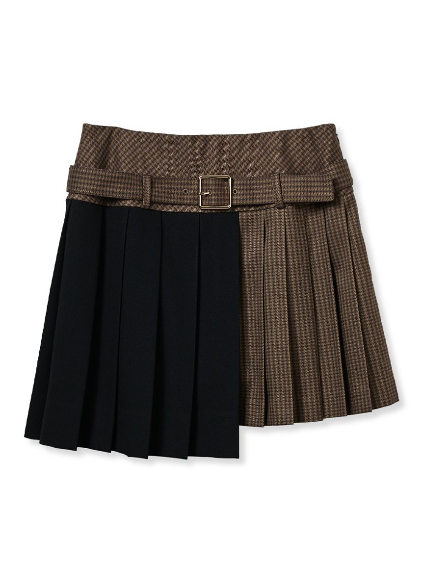 バイカラープリーツミニスカート(ミニスカート)｜ボトムス｜FURFUR