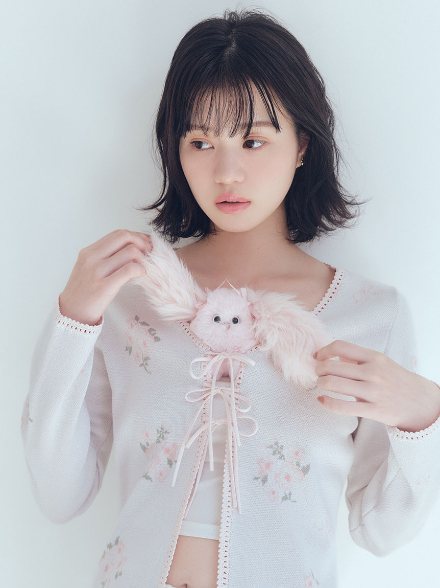 フラワーリボンジャガードカーディガン(ニット)｜トップス｜FURFUR