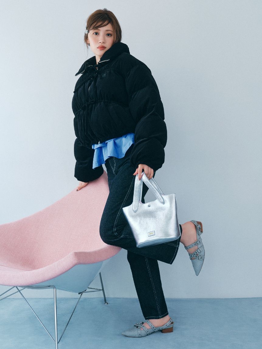 WEB限定カラー】ペプラムレイヤードカーディガン(ニット)｜トップス